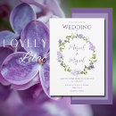 Search for purple watercolor wedding invitations Lavender