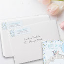 Search for blue flowers return address labels Cute