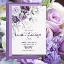 Search for purple 50th birthday invitations Feminine