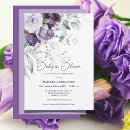 Search for purple bloom invitations Lavender