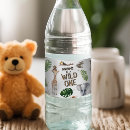 Search for 1st birthday water bottle labels Wild one