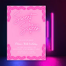 Search for glow sweet 16 invitations Girly
