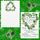 Search for 4 leaf clover invitations Lucky little shamrock