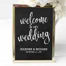 Search for chalkboard welcome weddings Script