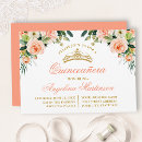Search for peach quinceanera invitations Quinceañera