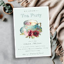 Search for teacup invitations Botanical