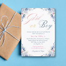 Search for watercolor gender reveal invitations Floral