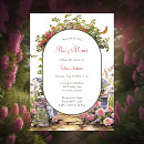 Search for secret garden baby shower invitations Floral