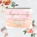 Search for pink lingerie shower invitations Gold foil