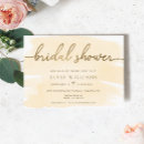 Search for watercolour bridal shower invitations Gold foil