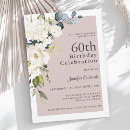 Search for floral 60th birthday invitations Elegant