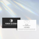 Search for electrician logo business cards Plug