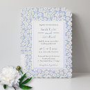 Search for blue floral pattern invitations Botanical