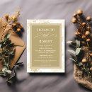 Search for ivory damask invitations Gold