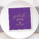 Search for purple and gold napkins College