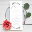 Search for floral wedding menus Rehearsal dinner