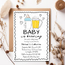 Search for coed diaper party invitations A baby is brewing
