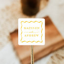 Search for yellow wedding stickers Modern