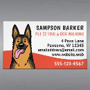Search for german shepherd business cards Dog walker