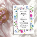Search for magenta floral wedding invitations Wildflower
