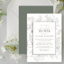 Search for modern floral bridal shower invitations Calligraphy