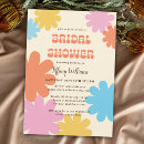 Search for flower bridal shower invitations Hippie