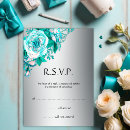 Search for turquoise and silver invitations Floral
