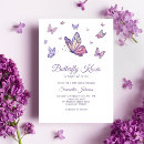 Search for butterfly kisses baby shower invitations Lavender
