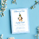 Search for lucky one 1st birthday invitations Blue