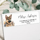Search for german shepherd return address labels Animal lover