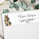 Search for german shepherd return address labels Animal lover