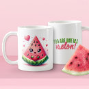 Search for funny watermelon mugs One in a melon