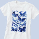 Search for blue butterfly tshirts White