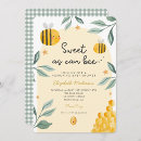 Search for honey bee baby shower invitations Watercolor