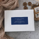 Search for royal blue and white return address labels For her
