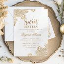 Search for lace sweet 16 invitations Vintage
