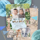 Search for one wild year invitations Baby boy