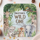 Search for jungle paper plates Giraffe