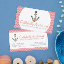 Search for anchor business cards Coral