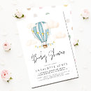 Search for blue hot air balloon invitations Trendy