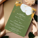 Search for olive green floral wedding invitations Rustic