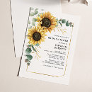 Search for sunflower bridal shower invitations Greenery