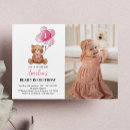 Search for beary 1st birthday invitations Modern