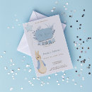 Search for peter rabbit baby boy shower invitations Vintage