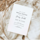 Search for clean bridal shower invitations Elegant