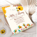 Search for a little honey is on the way baby shower invitations Bee
