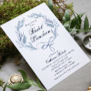 Search for blue floral invitations Winter
