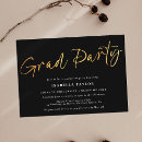 Search for chic graduation invitations Gold
