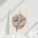 Search for modern flower posters Beige