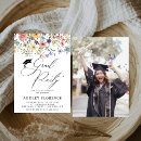 Search for wildflower graduation invitations Watercolor